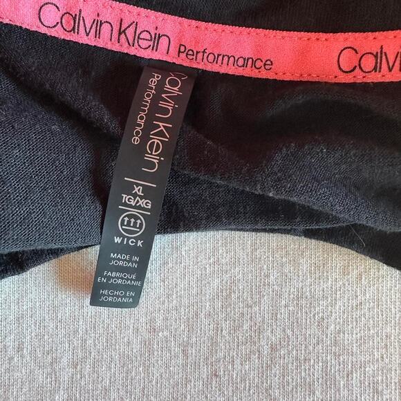 Calvin Klein Performance Tee Womens Size XL Black Workout Athletic Casual Gym - Picture 4 of 5